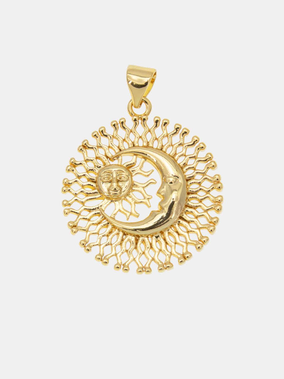Подвеска солнце луна, позолота, Ю711