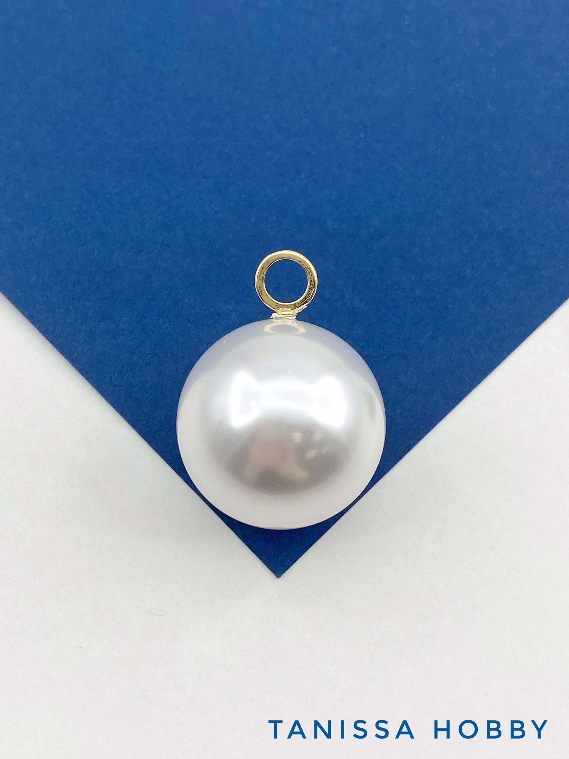 Жемчуг акриловый, полупросверленный, круглый, 30мм, ШТУКА, МА277