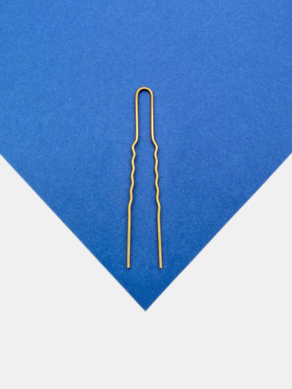 Шпилька для волос 7,5см, лимонное золото 14к, СВ002