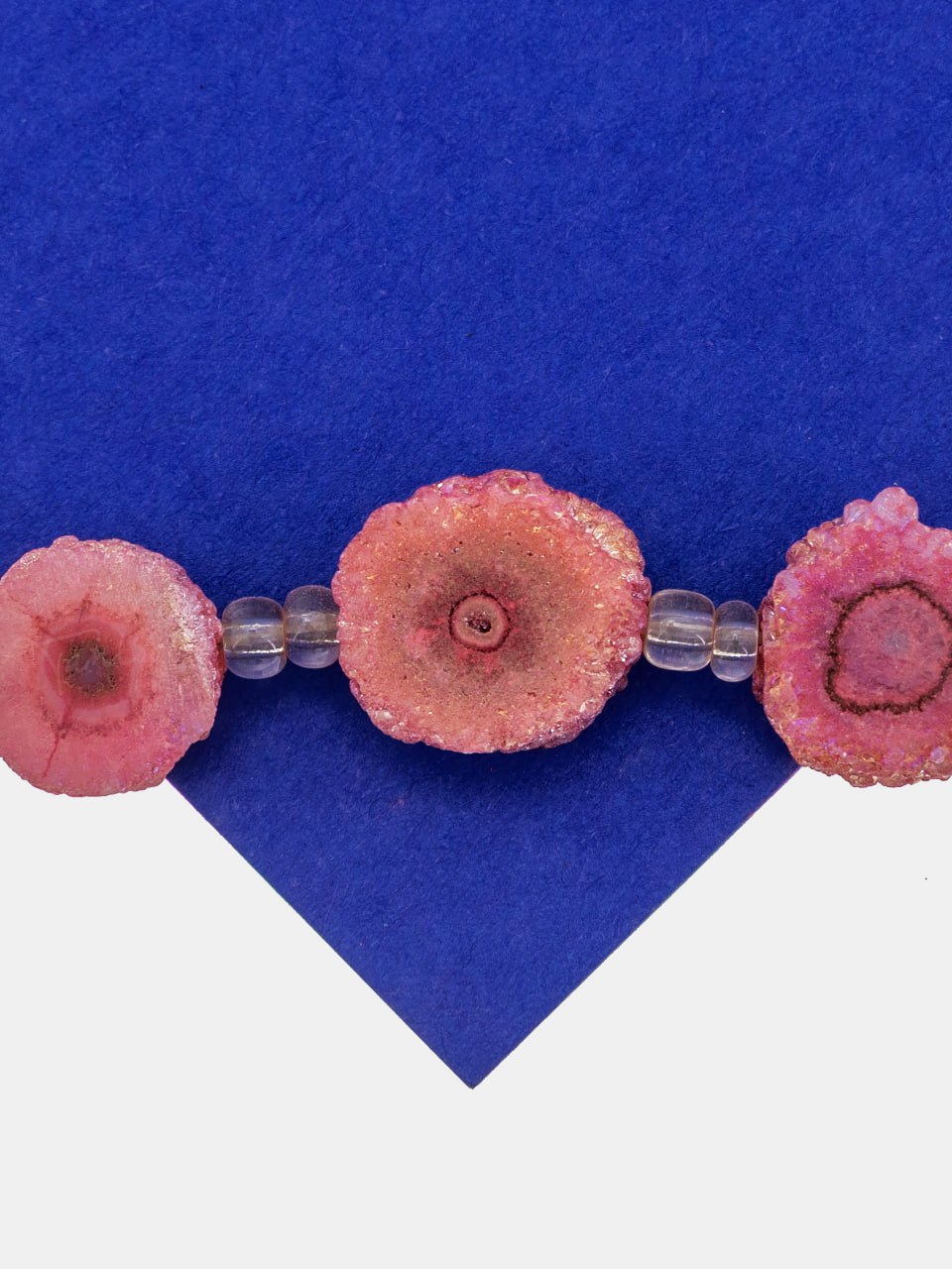 Бусина друза агата, розовый, 11-15мм, штука, Б334