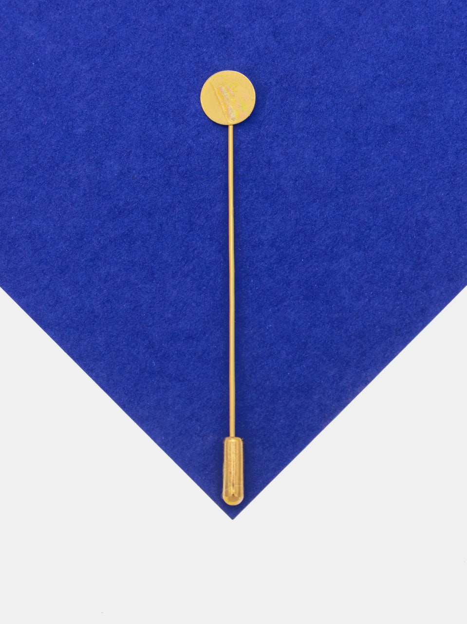 Основа для броши под вклейку, сталь, 75 мм, позолота, У038