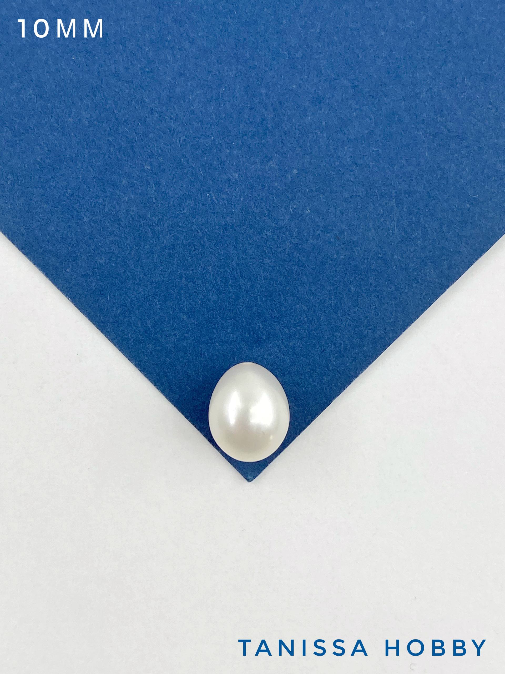 Жемчуг капля рис, полупросверленный для вклейки, 10мм, АА, ШТУКА, Ж119.