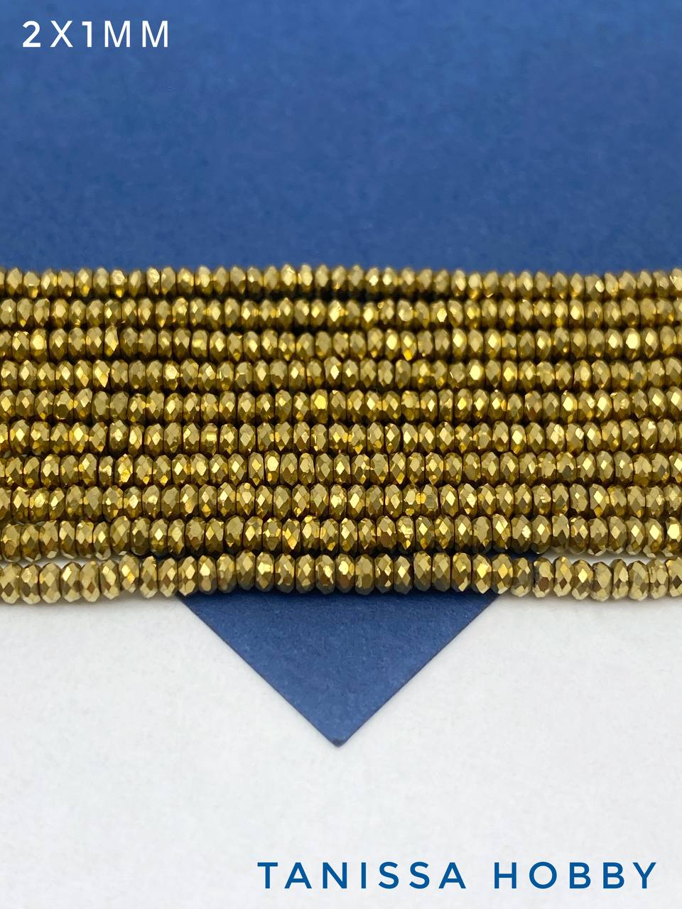 Гематин гематит бусины шайба, диск, огранка, темное золото, 2,5мм, нить, ГТ124