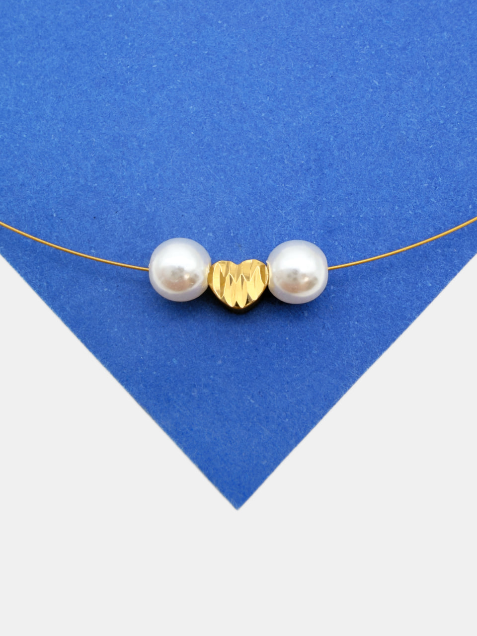 Бусина разделительная сердце ребристое 6мм, позолота, Р124