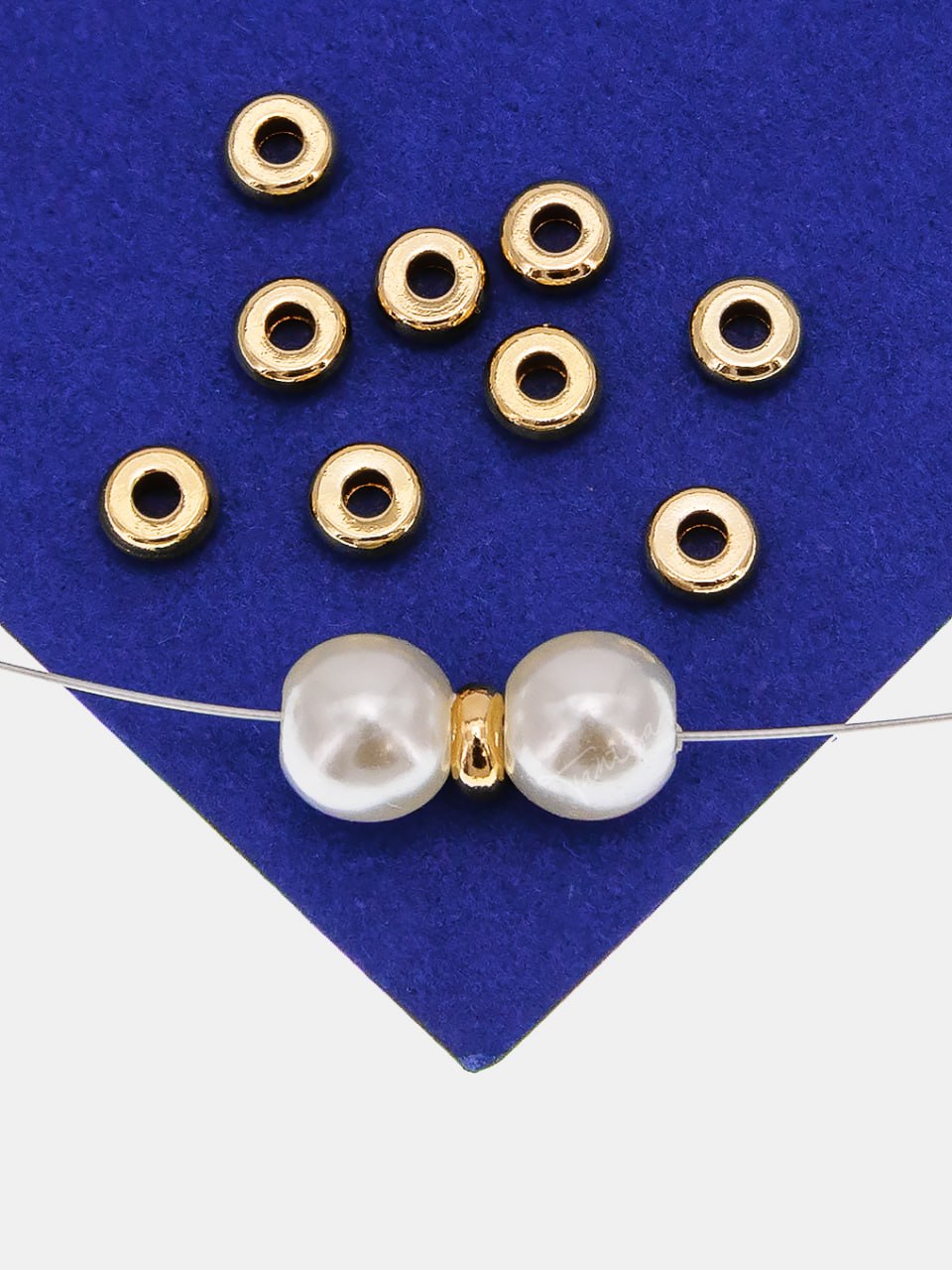 Разделительные бусины, шайба, 4мм, позолота, 10 шт, РА123