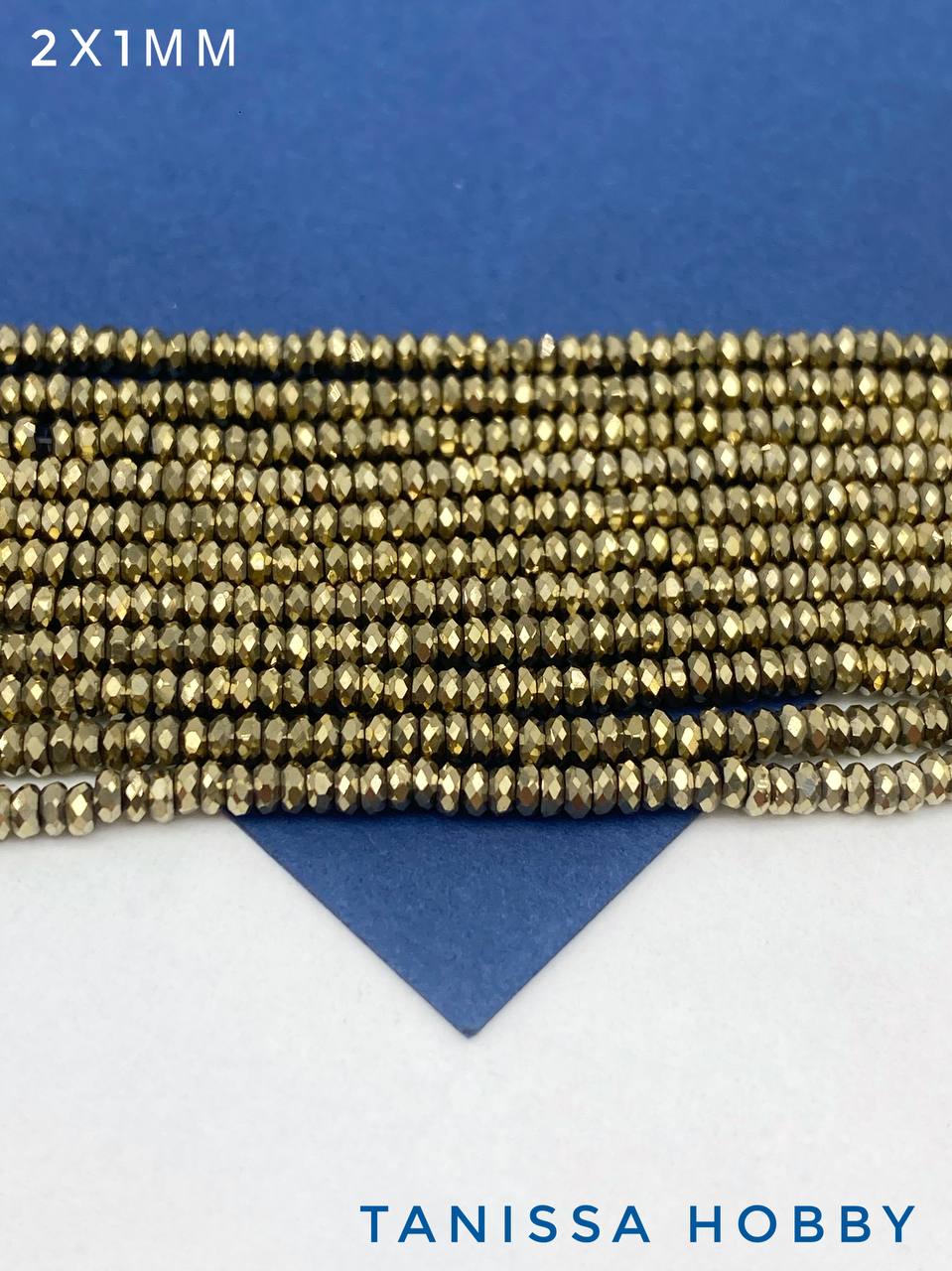 Гематин гематит бусины шайба, диск, огранка, золото, 2,5мм, нить, ГТ120