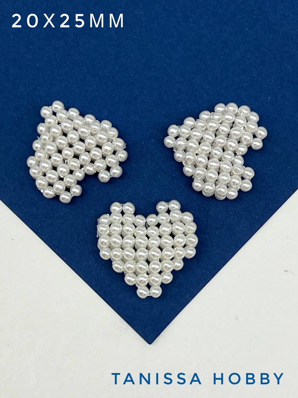 Жемчуг акриловый, бусина сердце, 25мм, штука, МА077