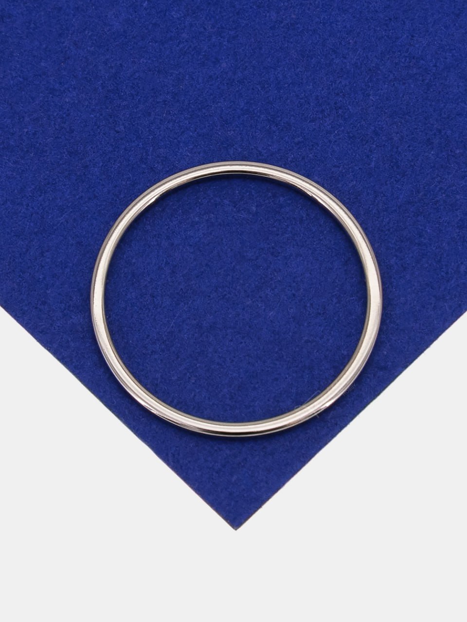 Коннектор круг, неразъемное кольцо, 18мм, родий, РА903