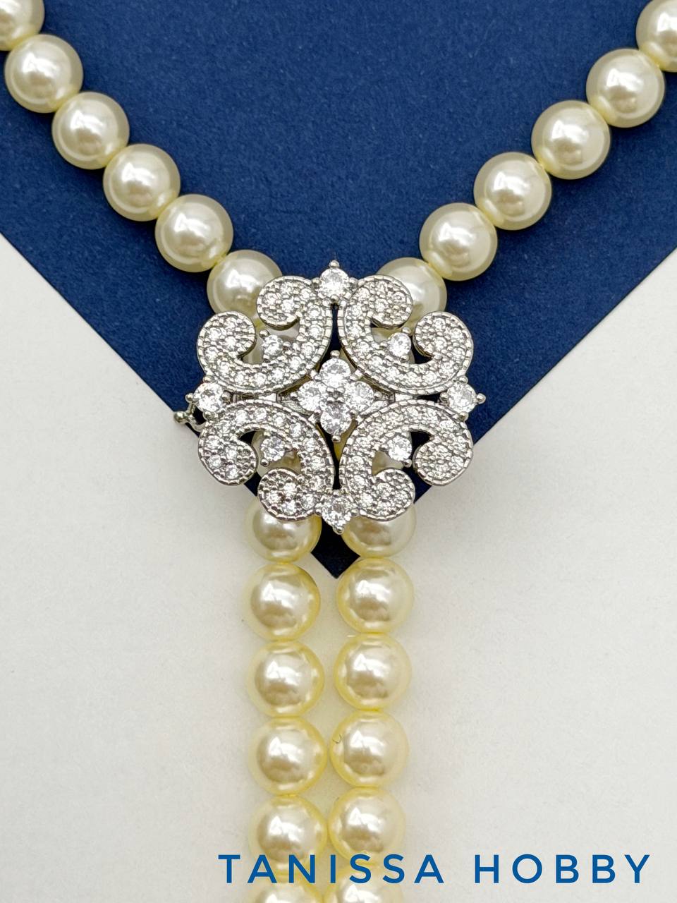 Замок карабин коннектор ажурный на 2 нити 8мм, родий, К329