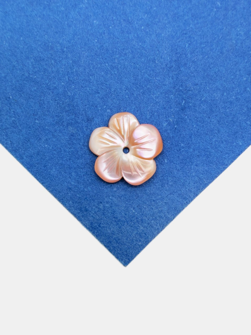 Розовый перламутр бусины цветок 12мм, штука, ПМ041