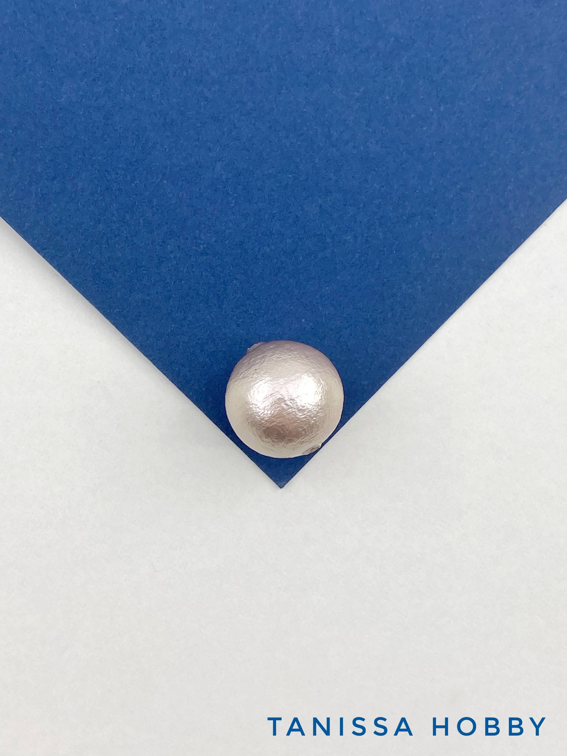 Хлопковый жемчуг 14мм, розовый пудровый. Япония. ЖХ105