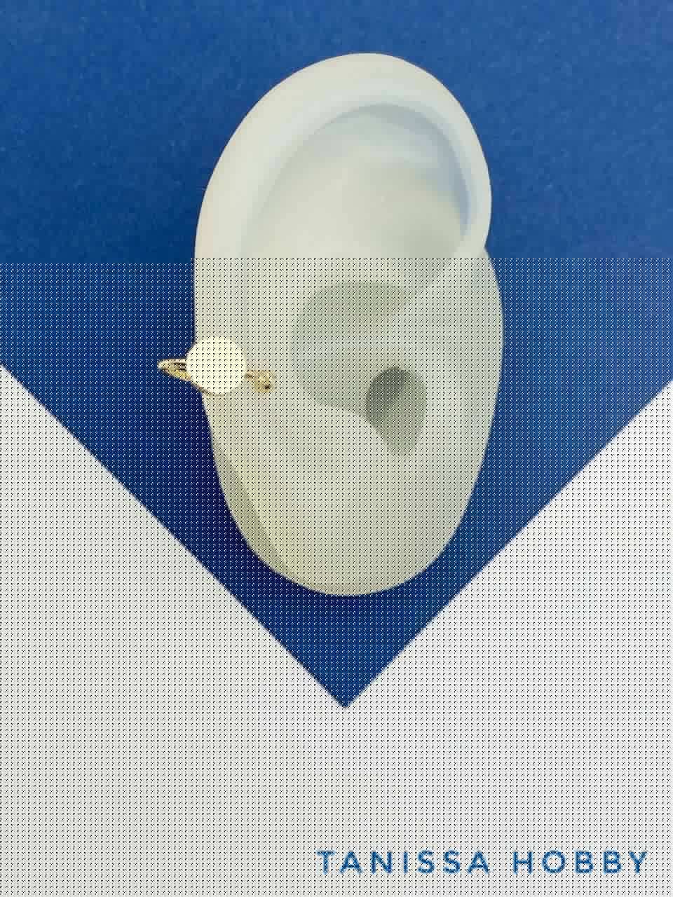 Кафф основа для вклейки 6мм, позолота, ШВ111