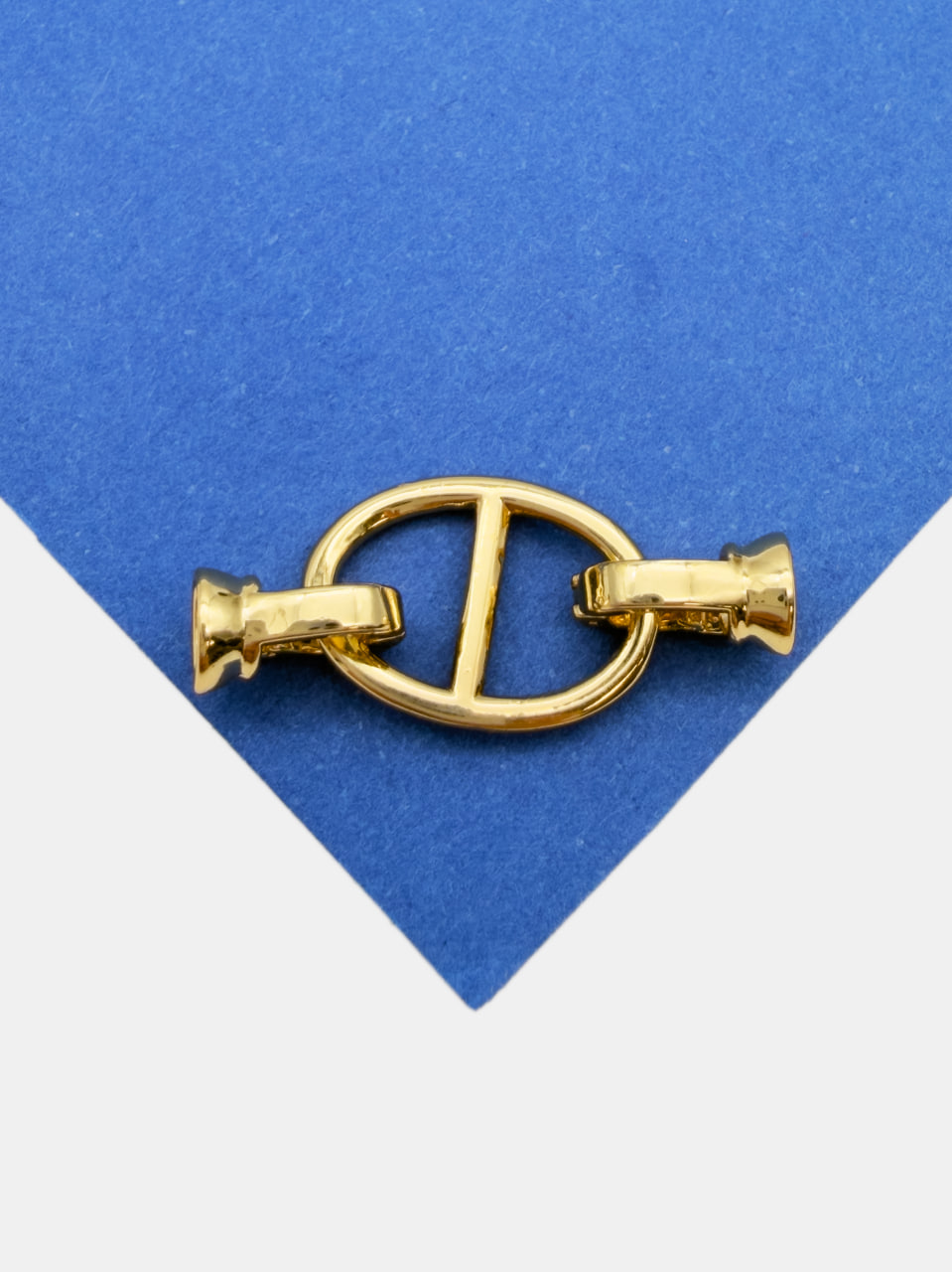 Карабин застежка овал звено цепи 22х11мм, позолота, КР035