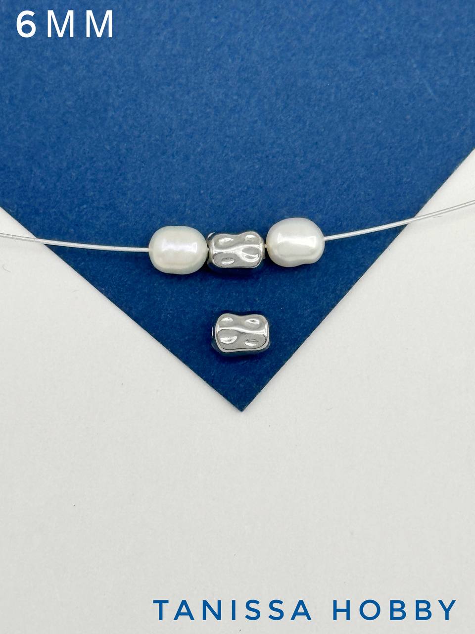 Разделитель мятая трубочка 6мм, сталь, штука, Ч613