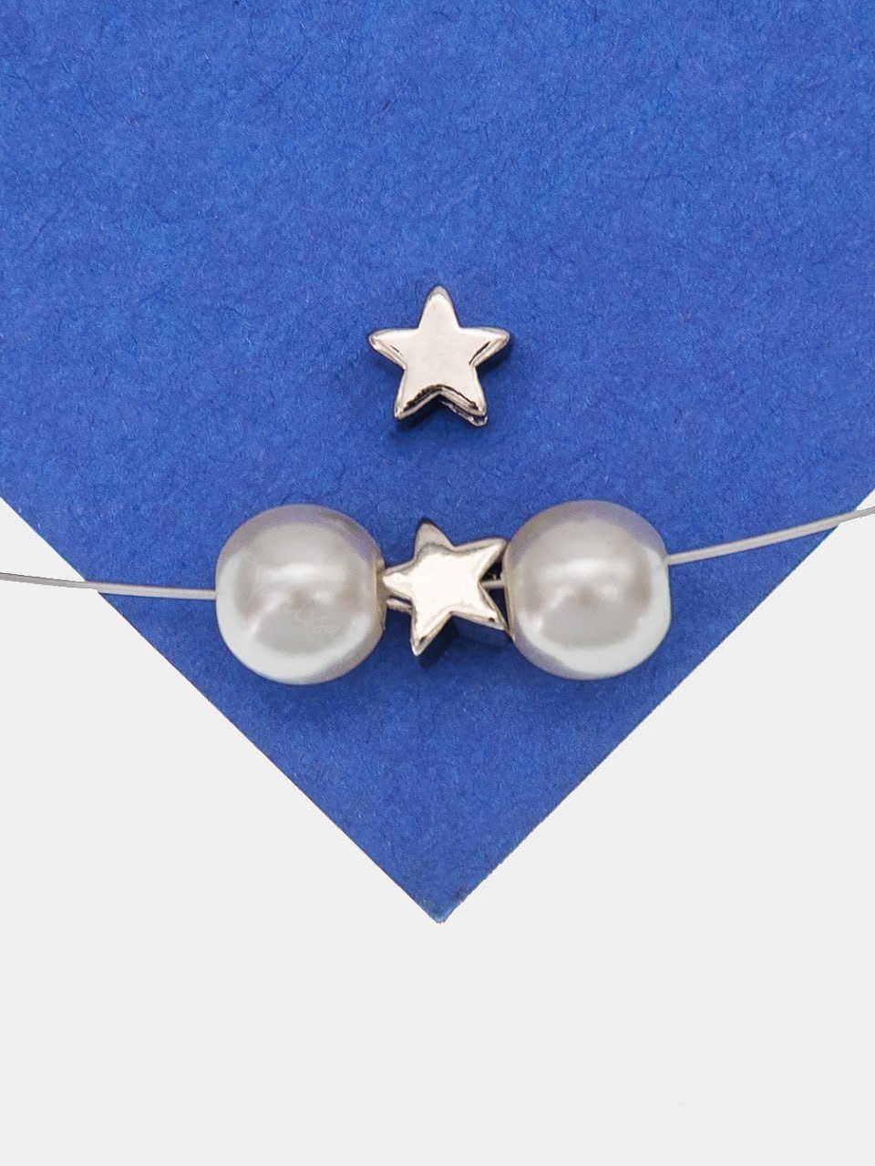 Бусина разделительная звезда, 5мм, родий, ШТУКА, С817