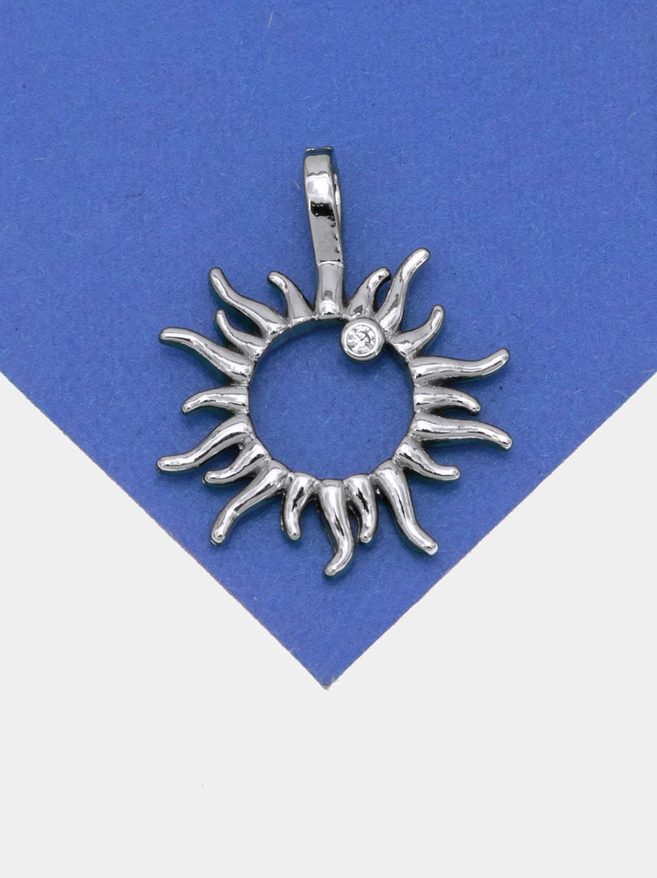 Подвеска солнце, родий, А428