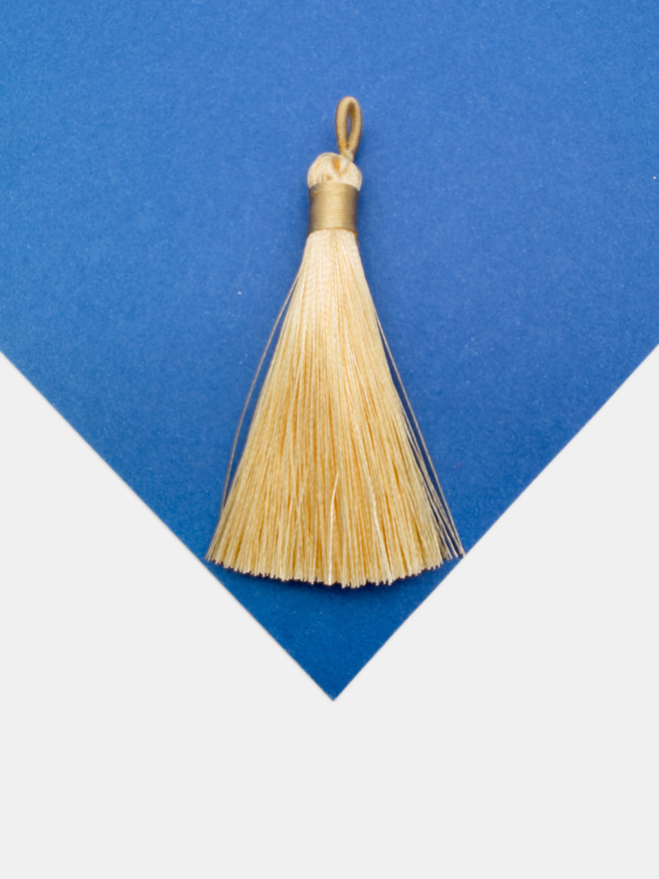 Кисточка для четок, 7см, кремовый сливочное масло, КИ017