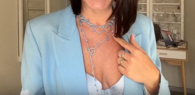 МК Вязаное колье крючком