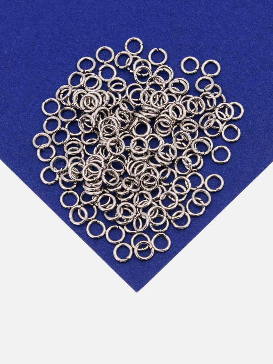 Соединительные колечки 4мм, толщина 0,7мм, 4х0,7мм, 5гр (170-180шт), сталь, ОПТ128