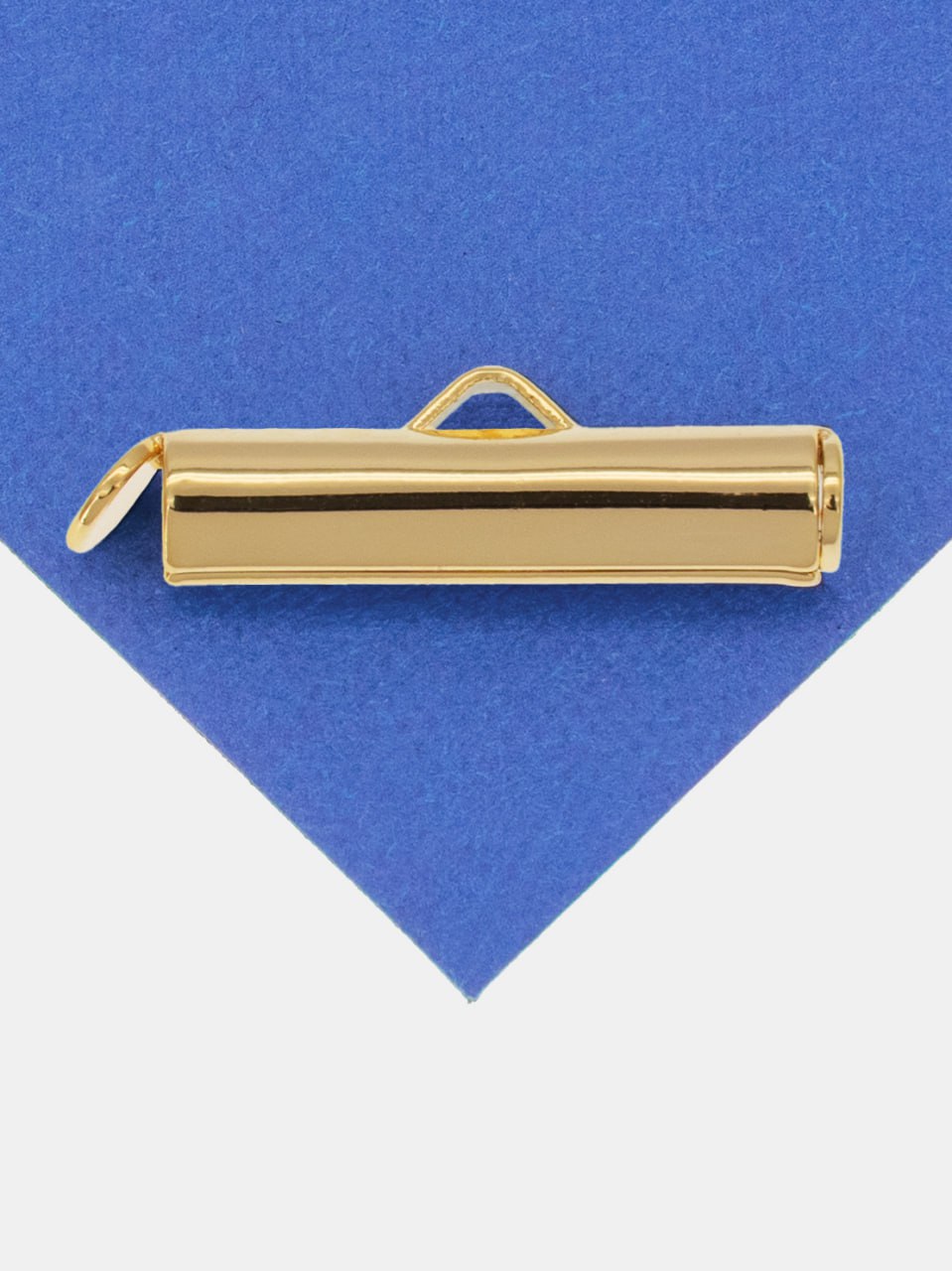 Концевик цилиндр, 20х4мм, позолота, К024