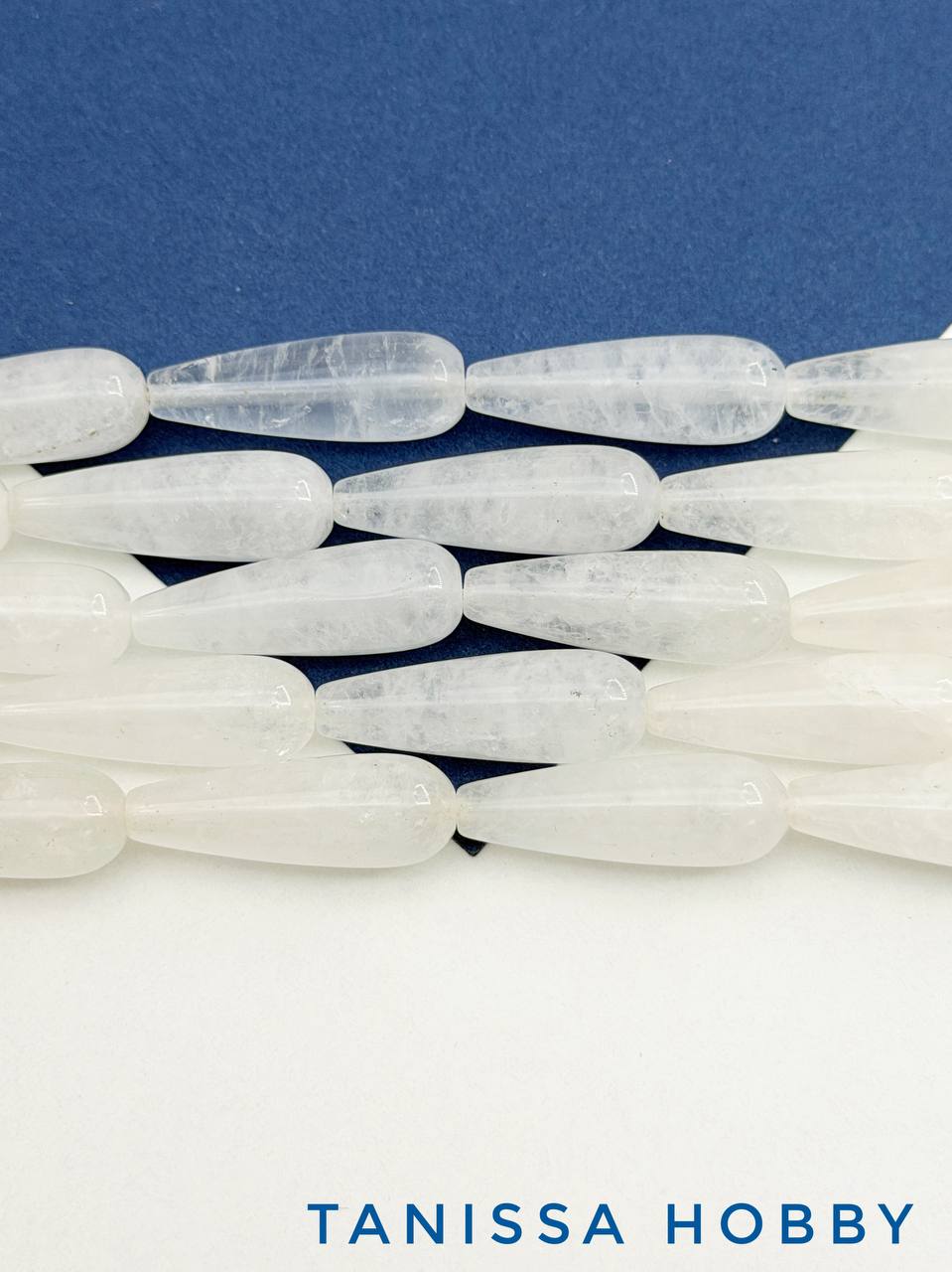 Кварц, бусина капля, 30х10мм, штука, Б290