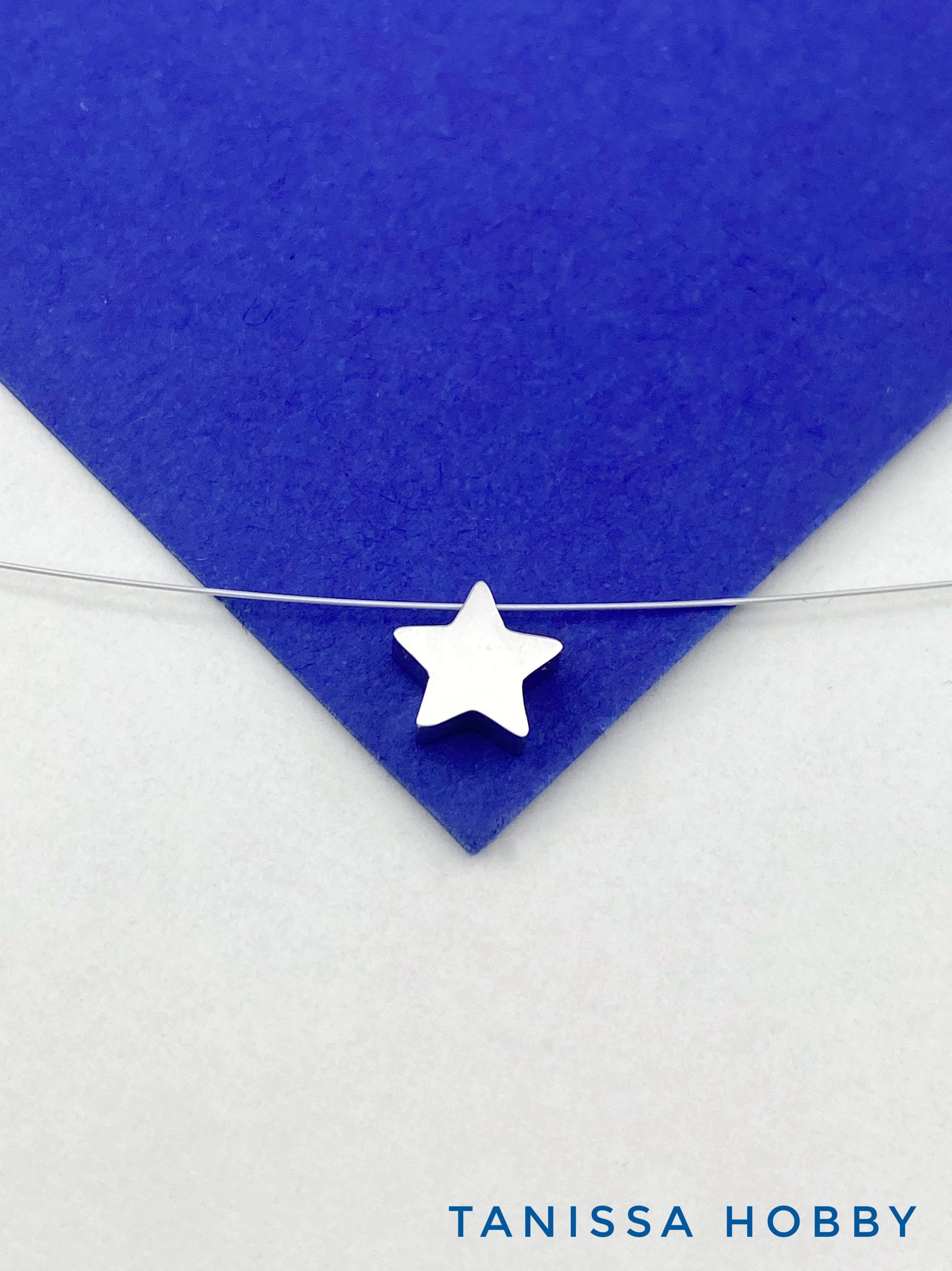 Подвеска бусина звезда, 8мм, сталь, Ш416