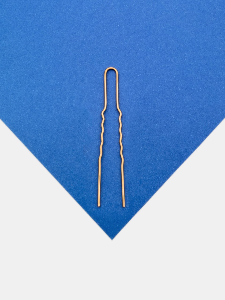 Шпилька для волос 7,5см, светлое золото 18к, СВ004