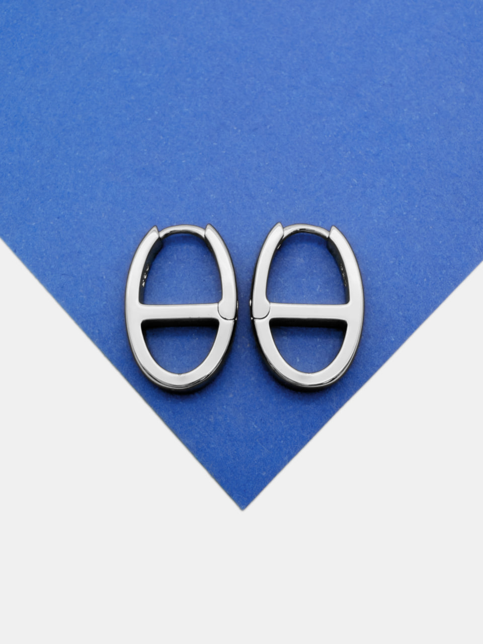 Швензы конго, овал звено цепи 22х15мм, родий, 887