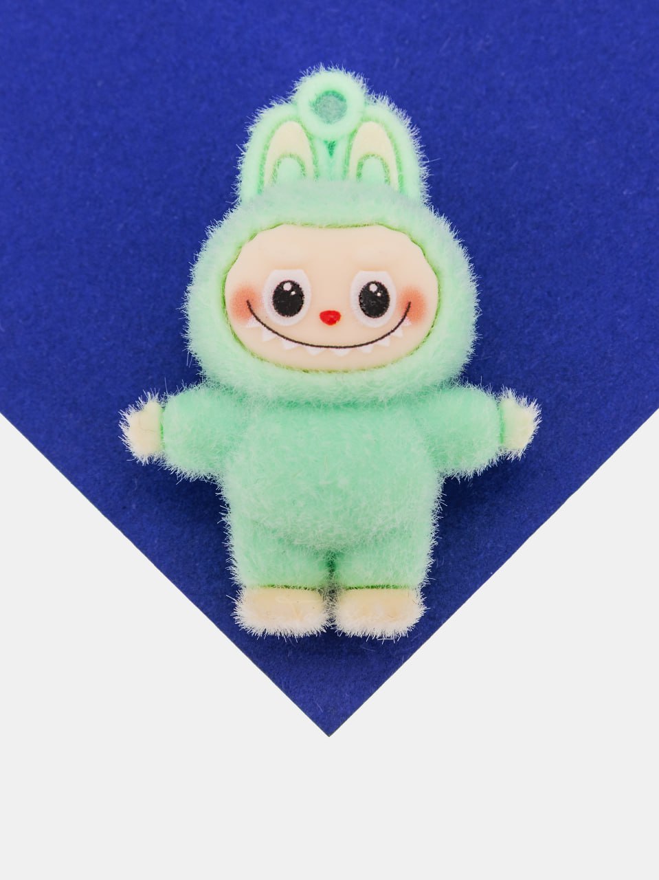 Подвеска плюшевая игрушка зайчик, 42х36мм, тиффани, пластик, П320