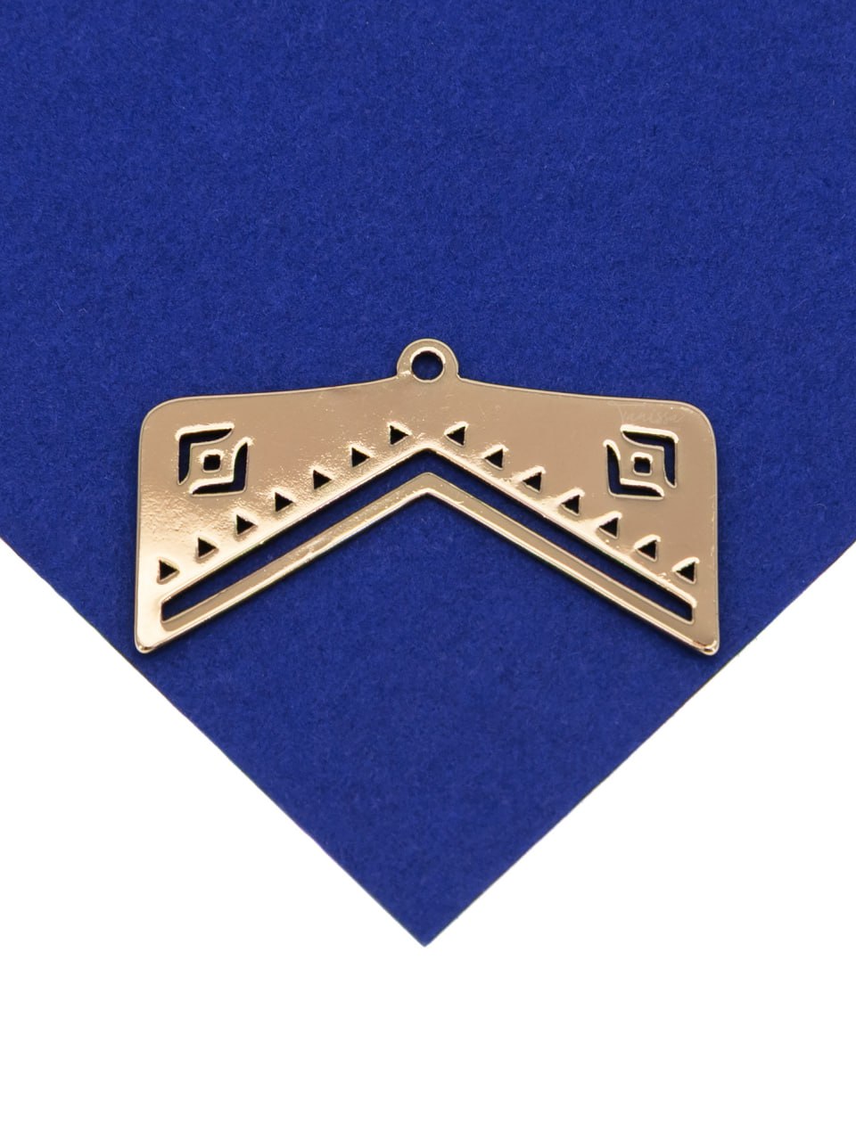 Подвеска коннектор этно узор, 28х16мм, позолота, А607