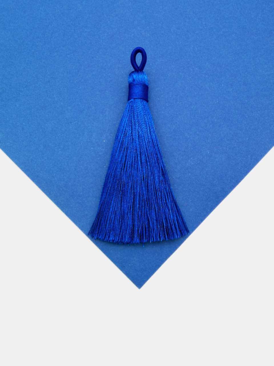 Кисточка для четок, 7см, синий, КИ018