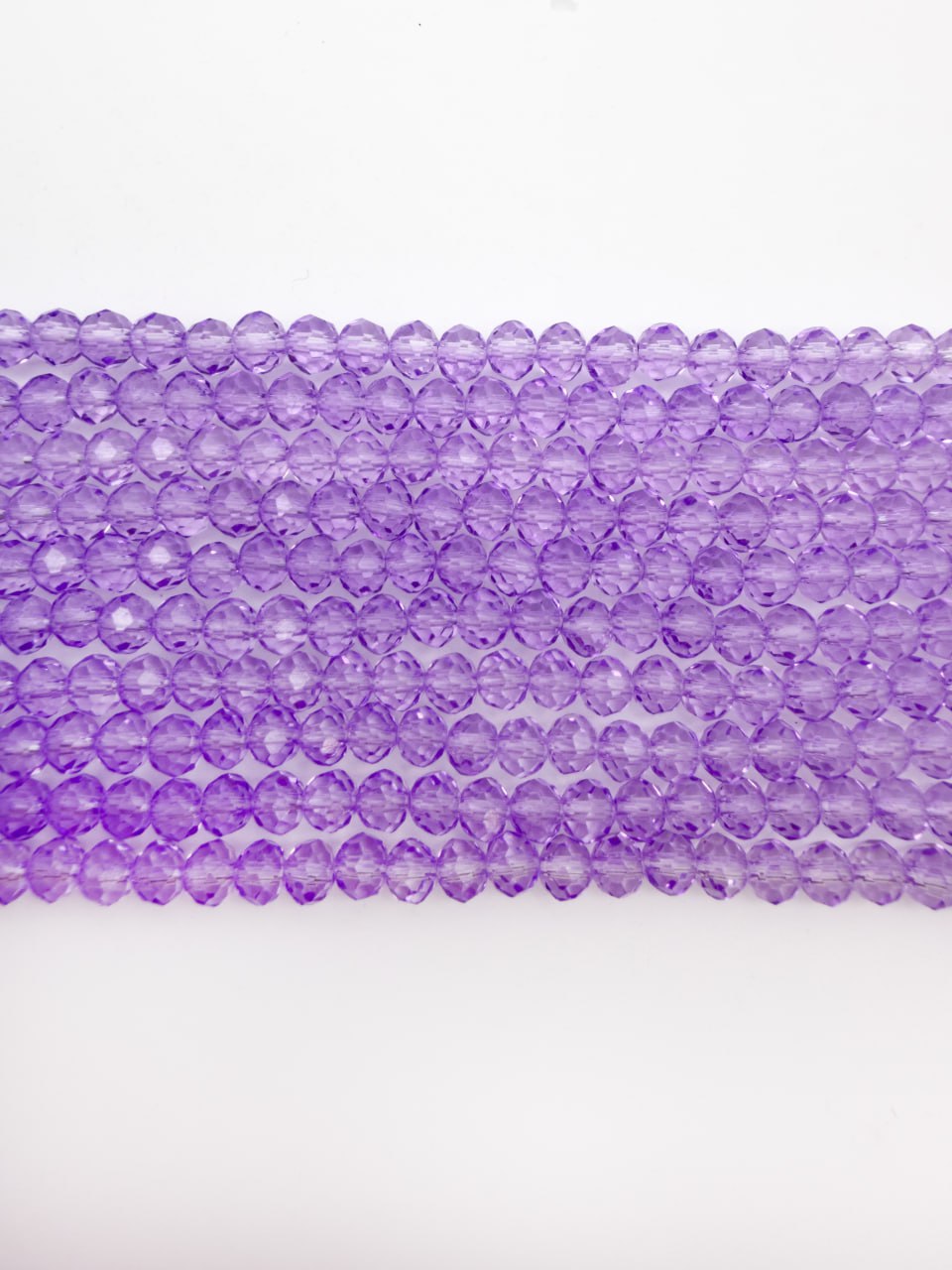 Хрусталь Рондели 4мм, сиреневый, нить, Х531