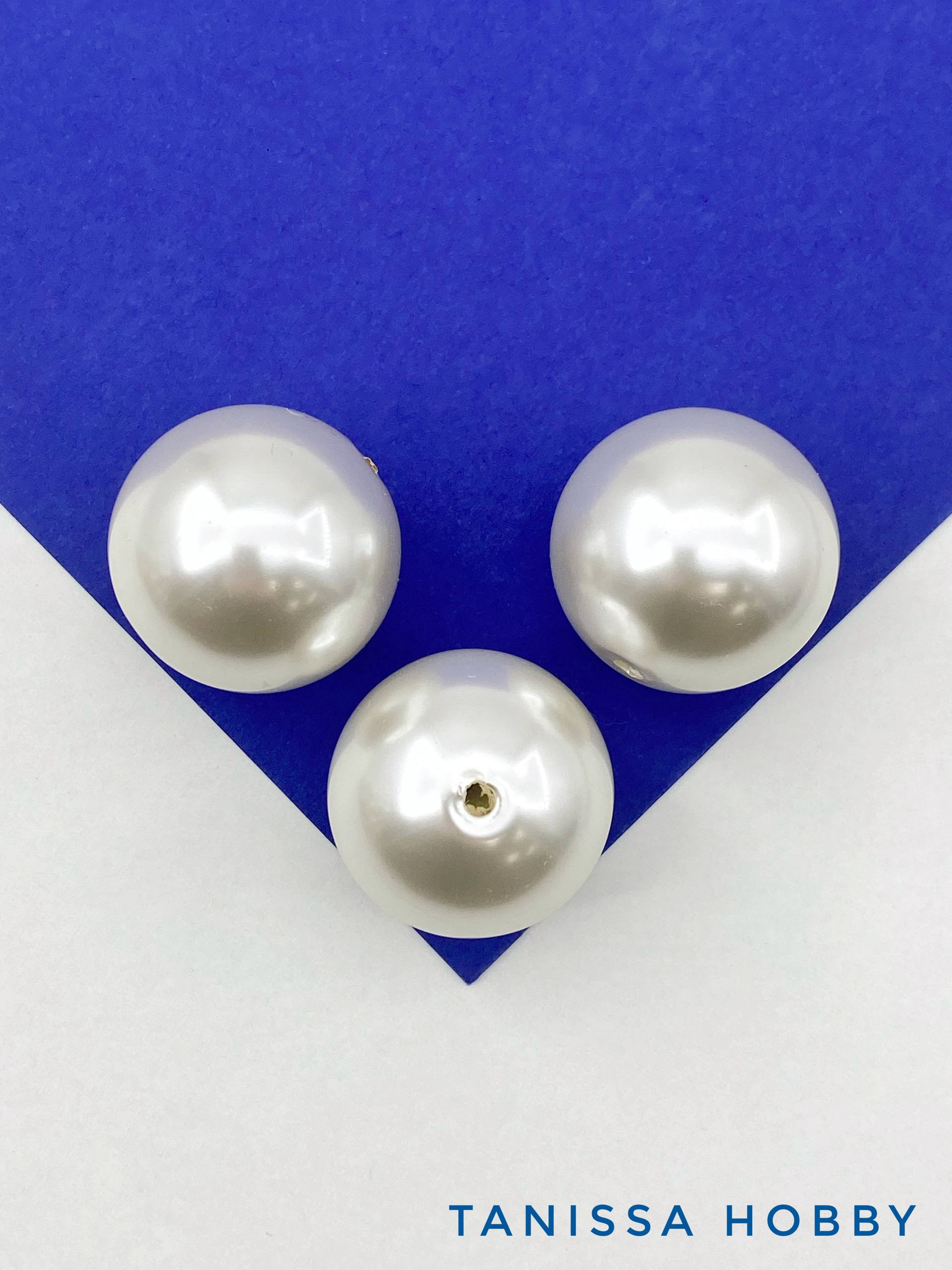 Жемчуг акриловый, круглый, 30мм, ШТУКА, МА259