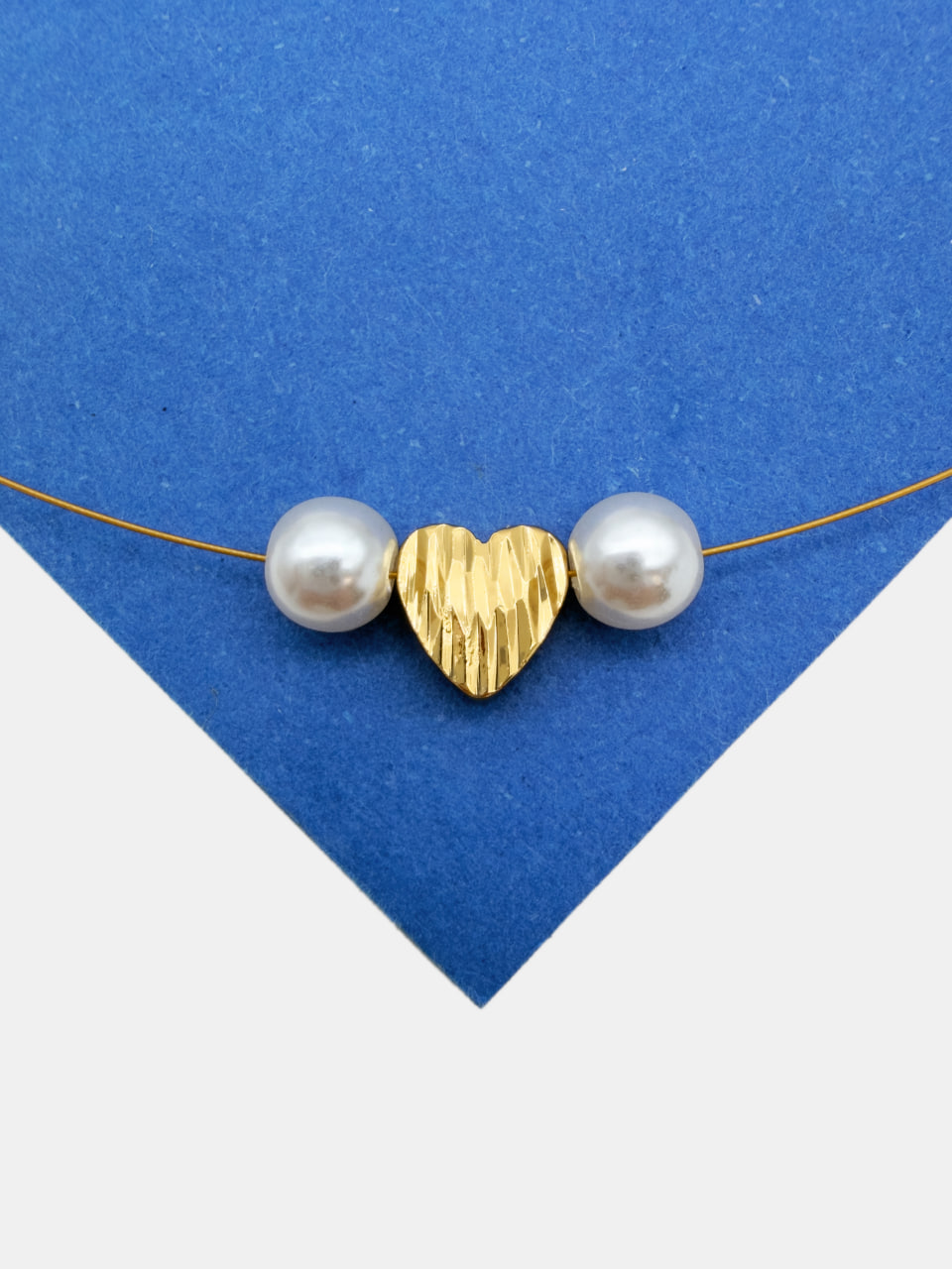 Бусина разделительная сердце ребристое 8мм, позолота, Р119