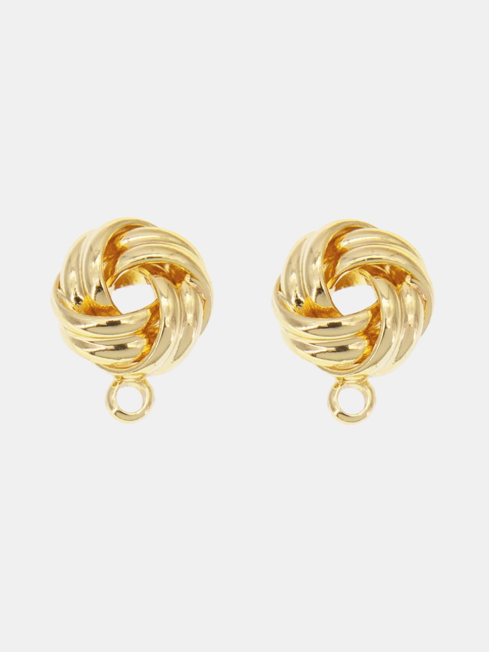 Швензы пусеты вензель, позолота, Е807