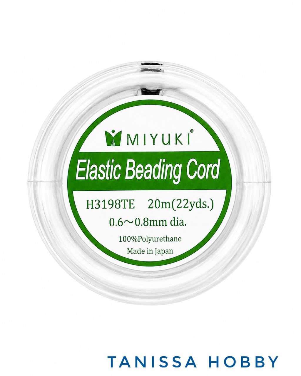 MIYUKI Миюки Силиконовая резинка для браслетов многожильная, спандекс, 0,6 - 0,8мм, КАТУШКА 20 метров, ПР42