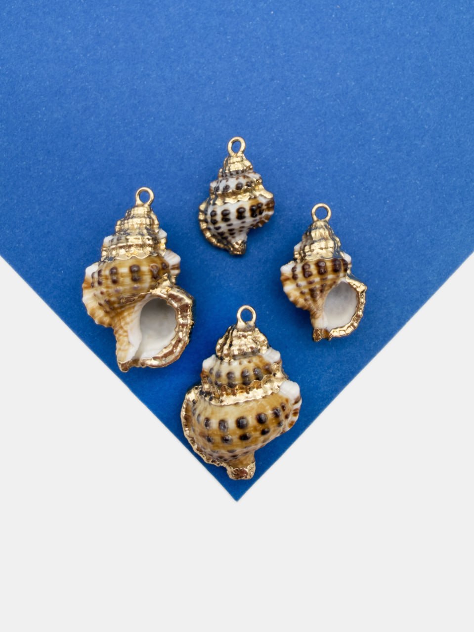 Подвеска ракушка спираль, 23-34мм, позолота, ПМ214