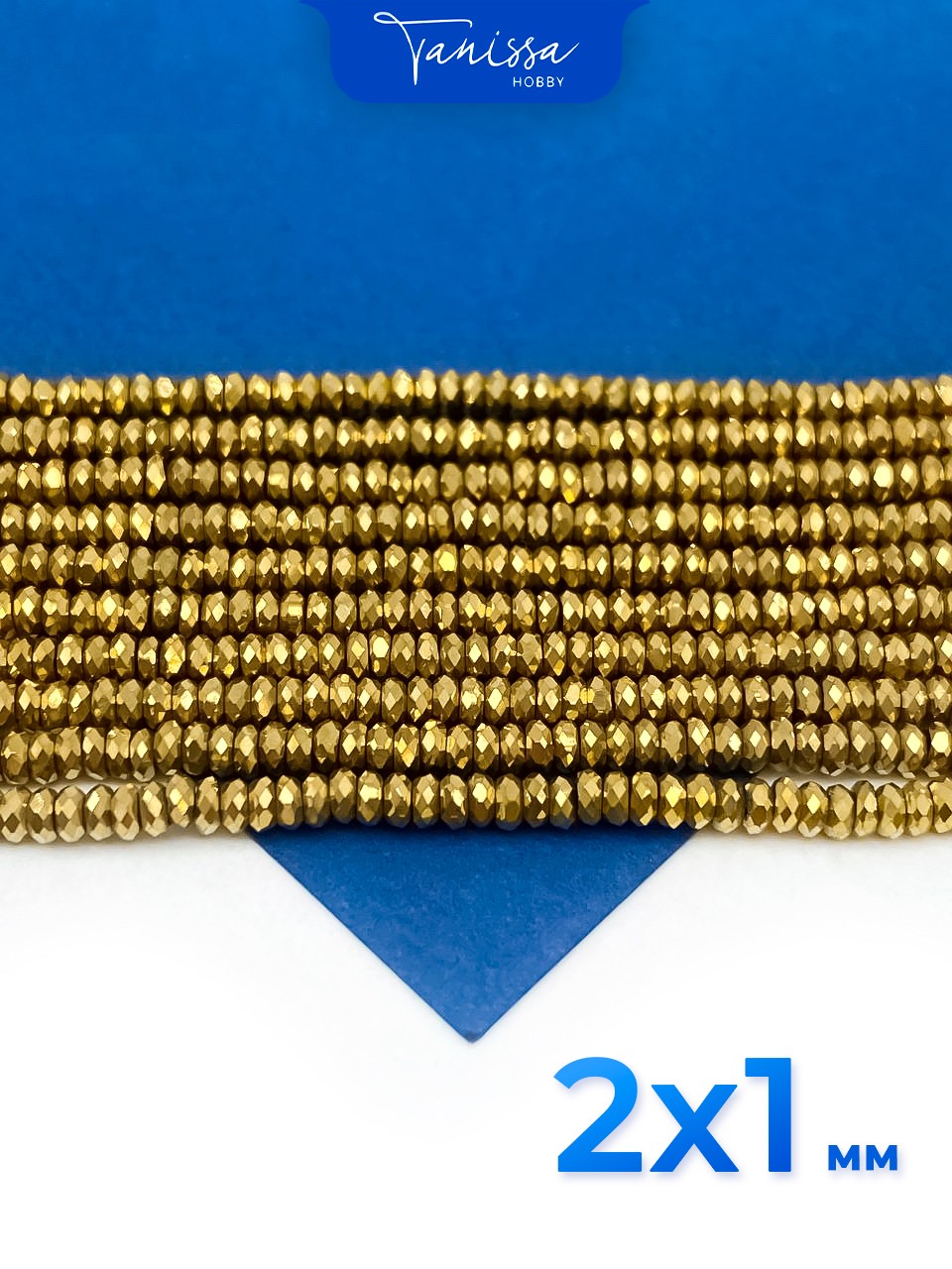 Гематин гематит бусины шайба, диск, огранка, темное золото, 2мм, нить, ГТ124