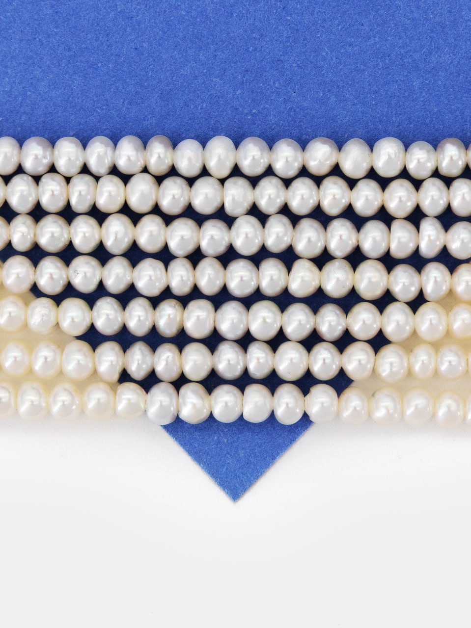 Жемчуг натуральный культивированный, круглый, кукуруза, 3х4мм, ААА, нить, Ж221