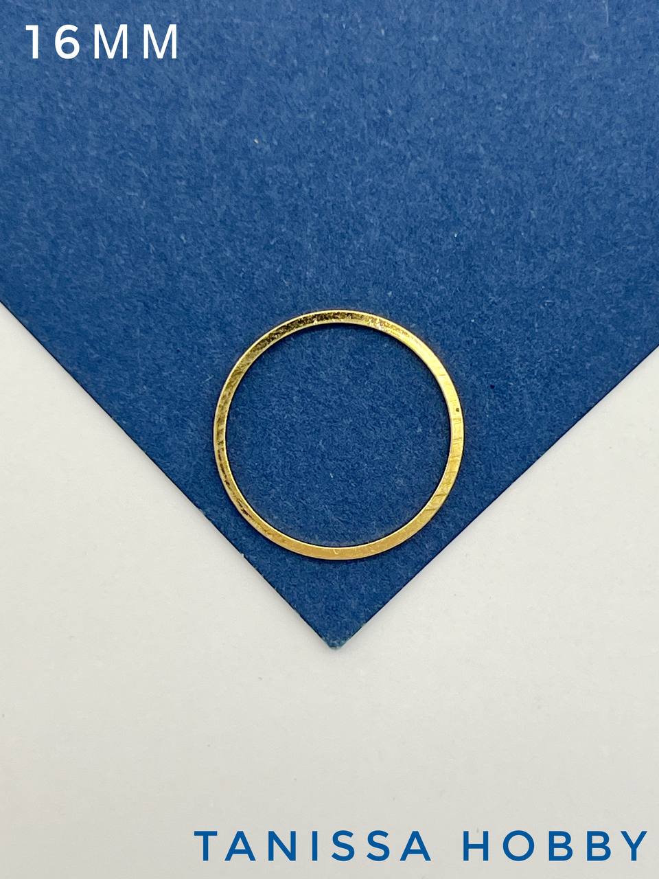Коннектор Кольцо неразъемное 16мм, Категория В, позолота. М507