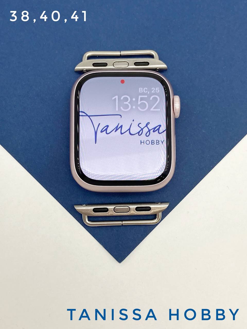 Коннектор для ремешка смарт часов Apple Watch, размеры 38, 40,41- 22мм, Ш303