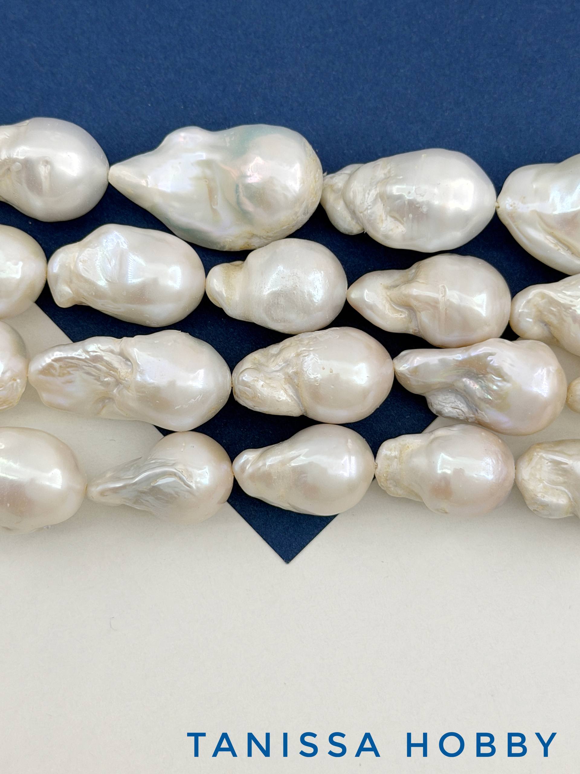 Жемчуг натуральный культивированный барочный капля барокко 22-28мм, штука, Ж006