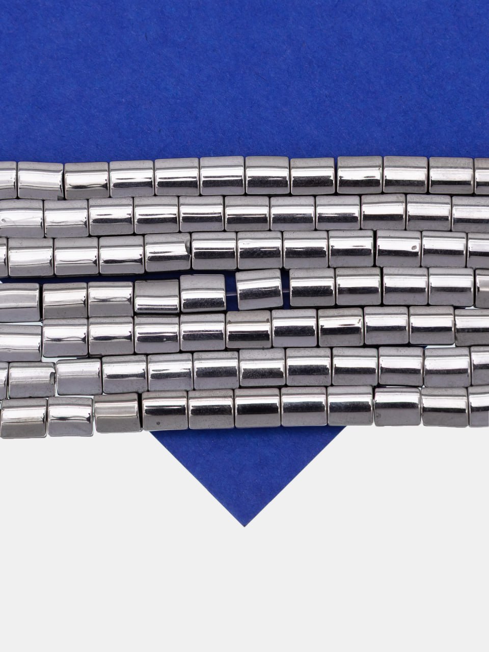 Гематин гематит бусины прямоугольник 6х5мм, 1/2 нити, ГТ160