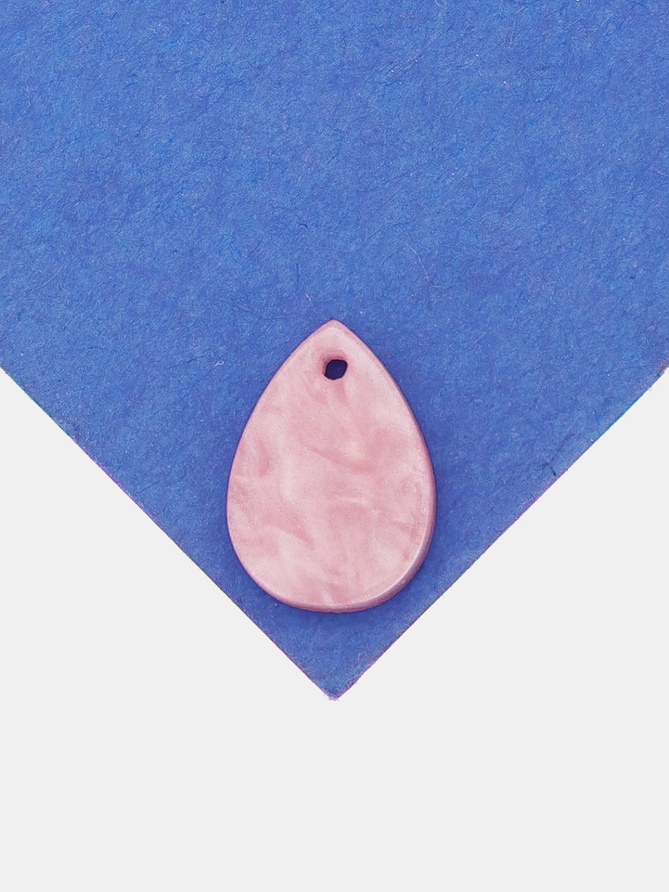 Подвеска лепесток, акрил, розовый, П166