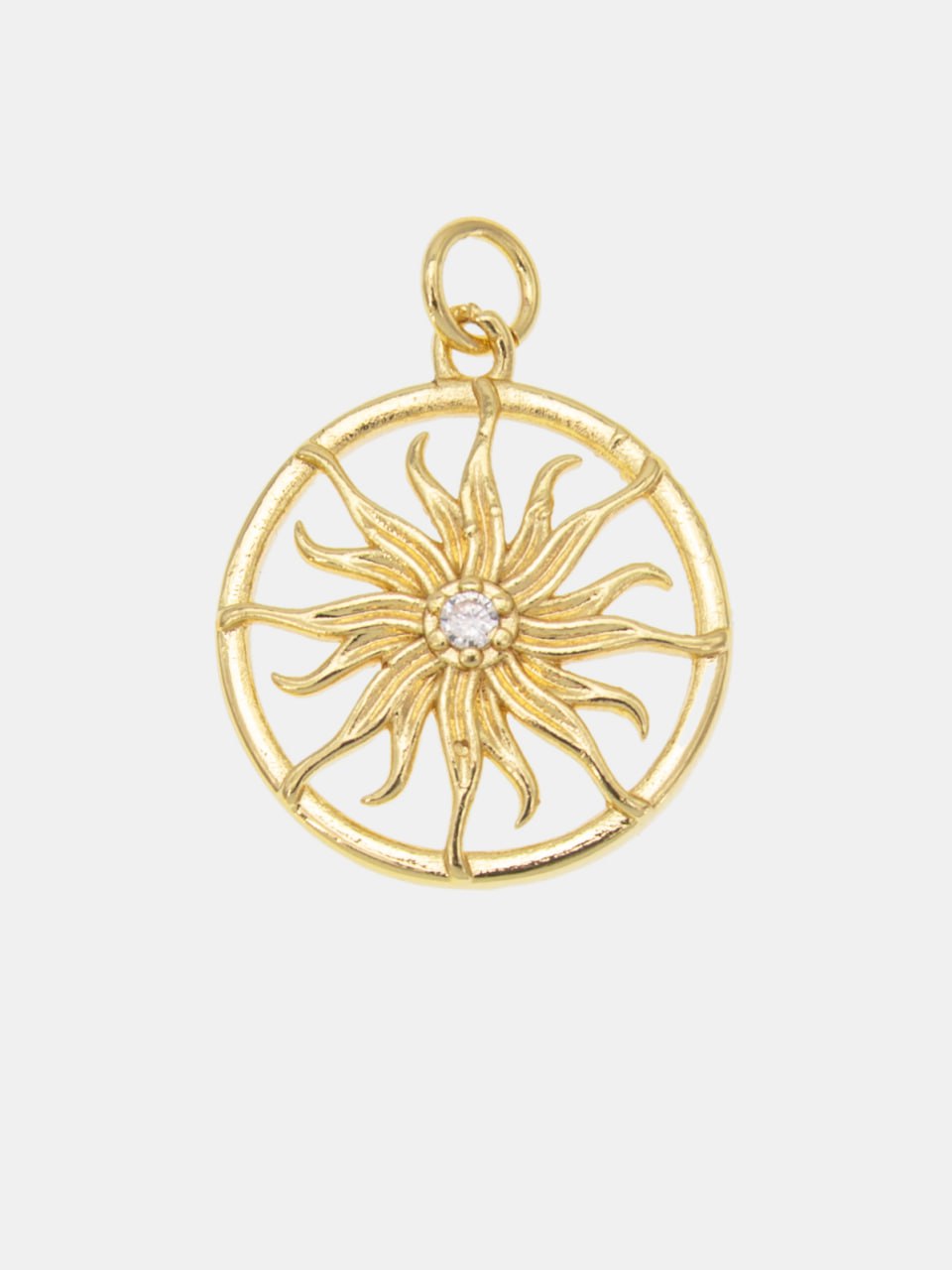 Подвеска солнце, позолота, А911