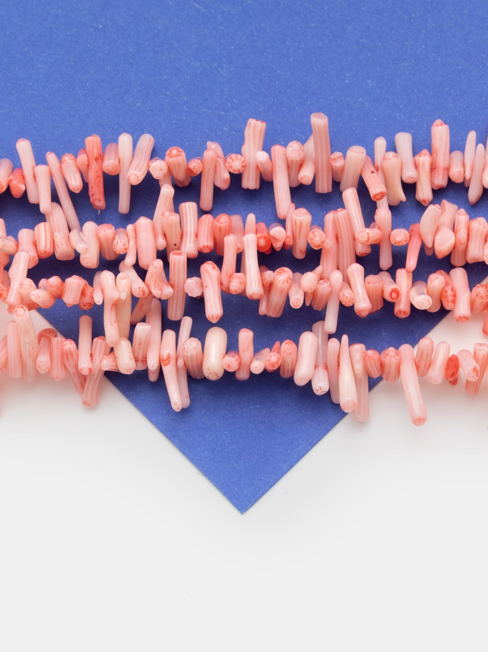 Коралловые бусины коралл иголки, галтовка, розовый, 5-13мм, 1/2 нити, ПМ207