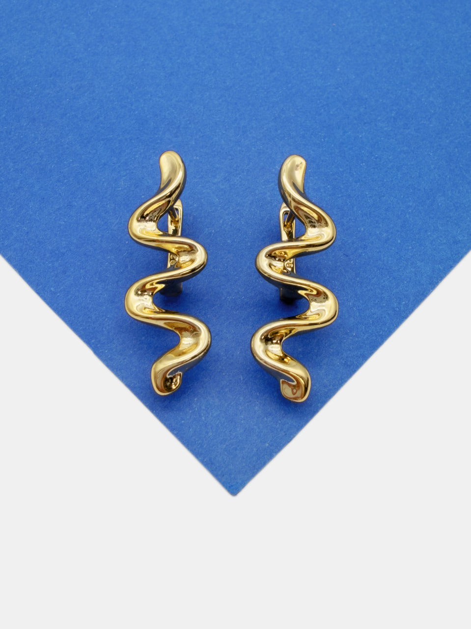 Швензы спираль, английский замок, позолота, 336