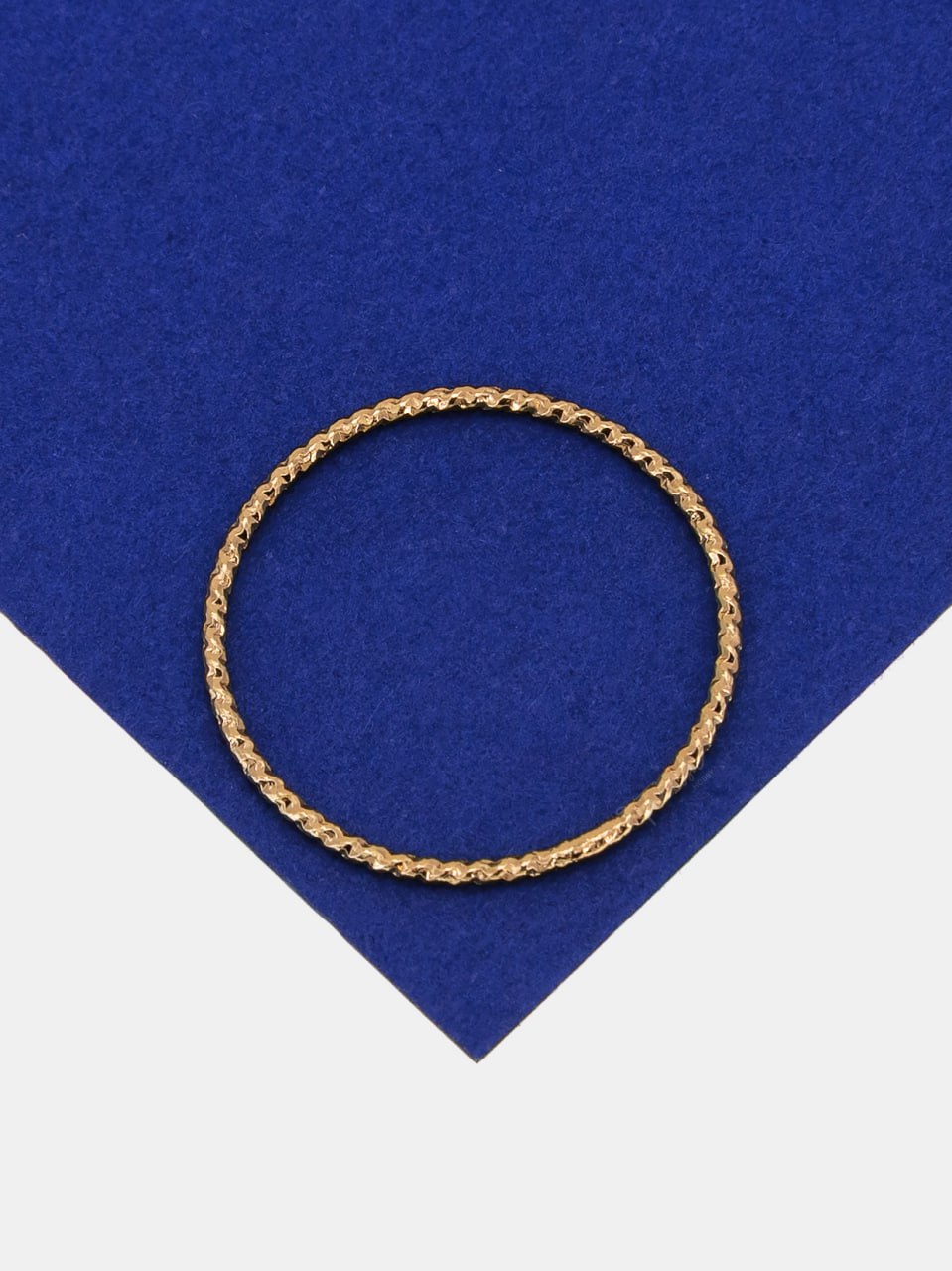 Коннектор витой круг, неразъемное кольцо, 20мм, позолота, РА911