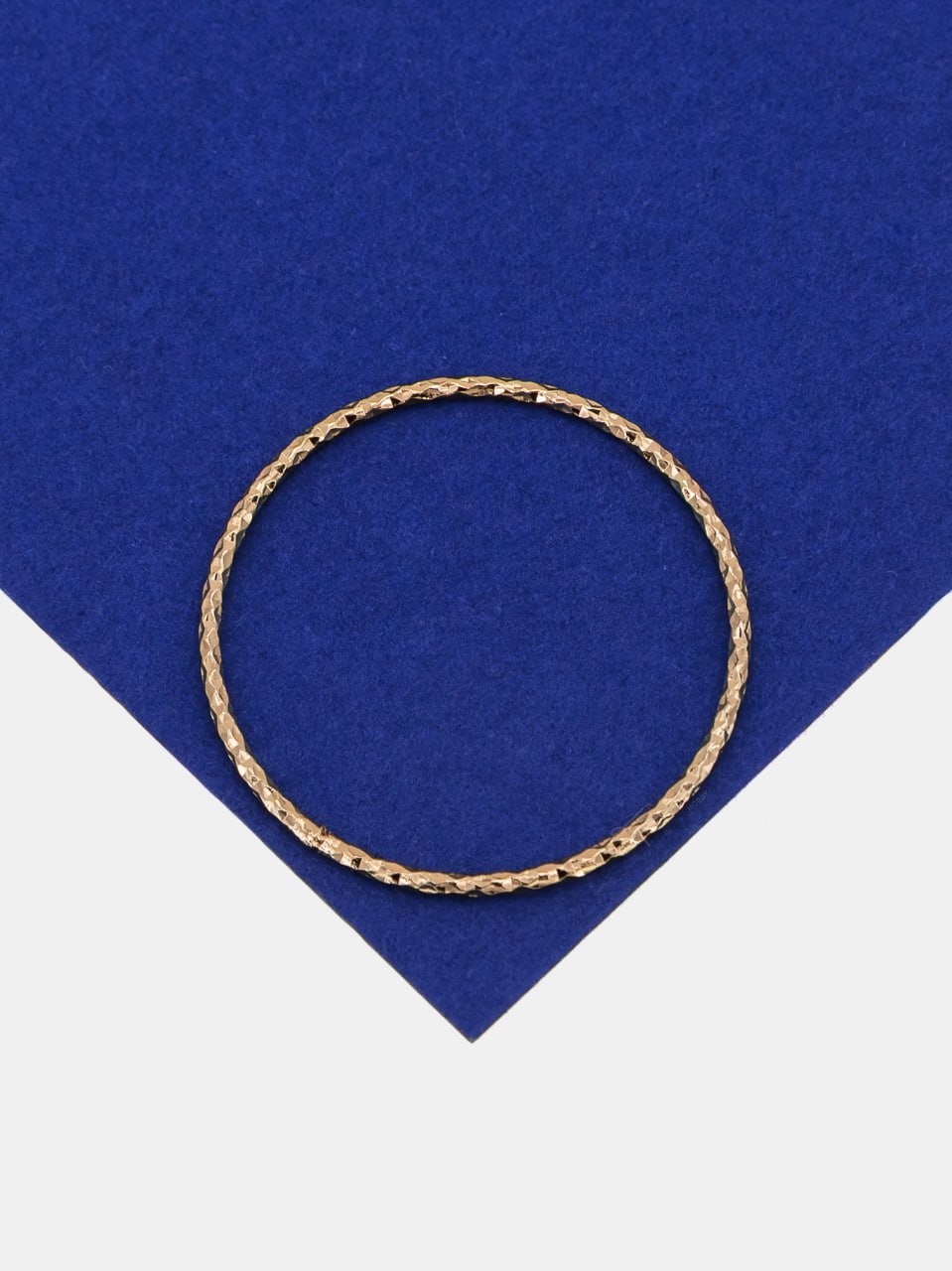 Коннектор витой круг, неразъемное кольцо, 25мм, позолота, РА912