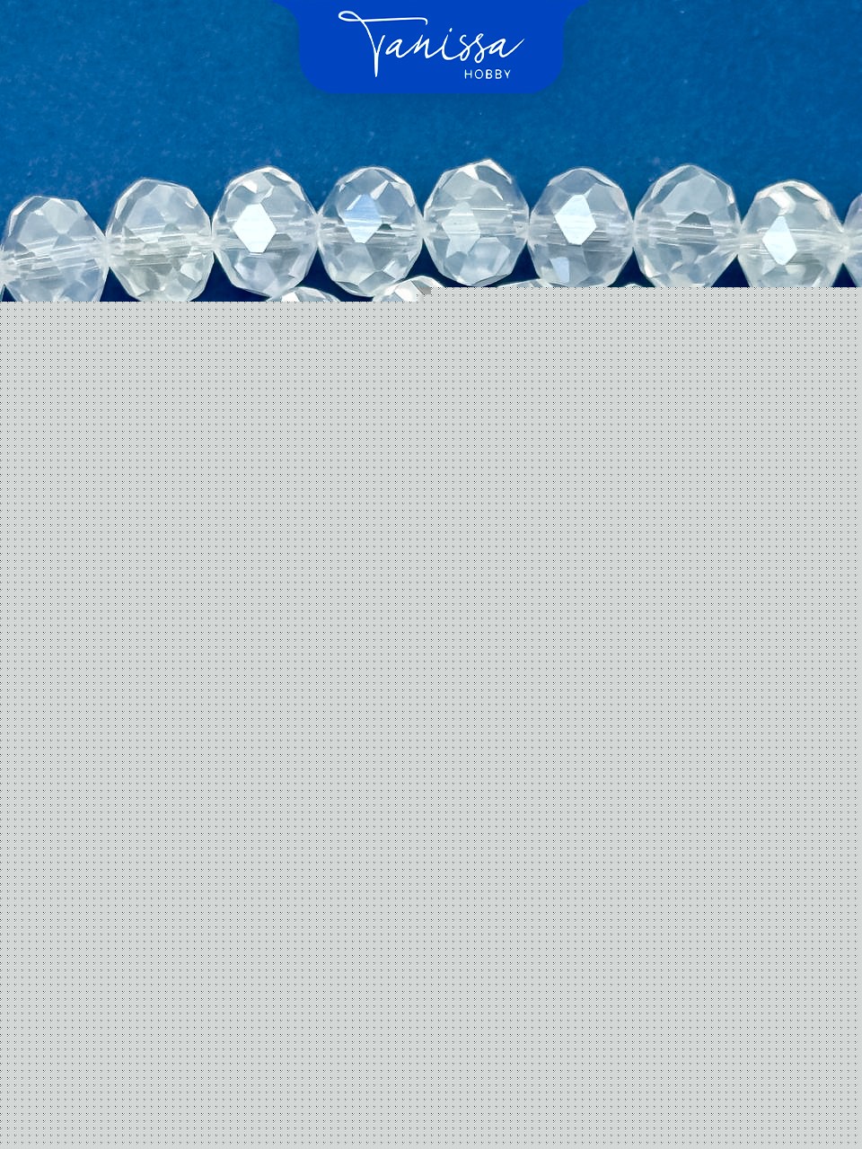 Хрусталь Рондели 8мм, прозрачный АВ, нить Х015